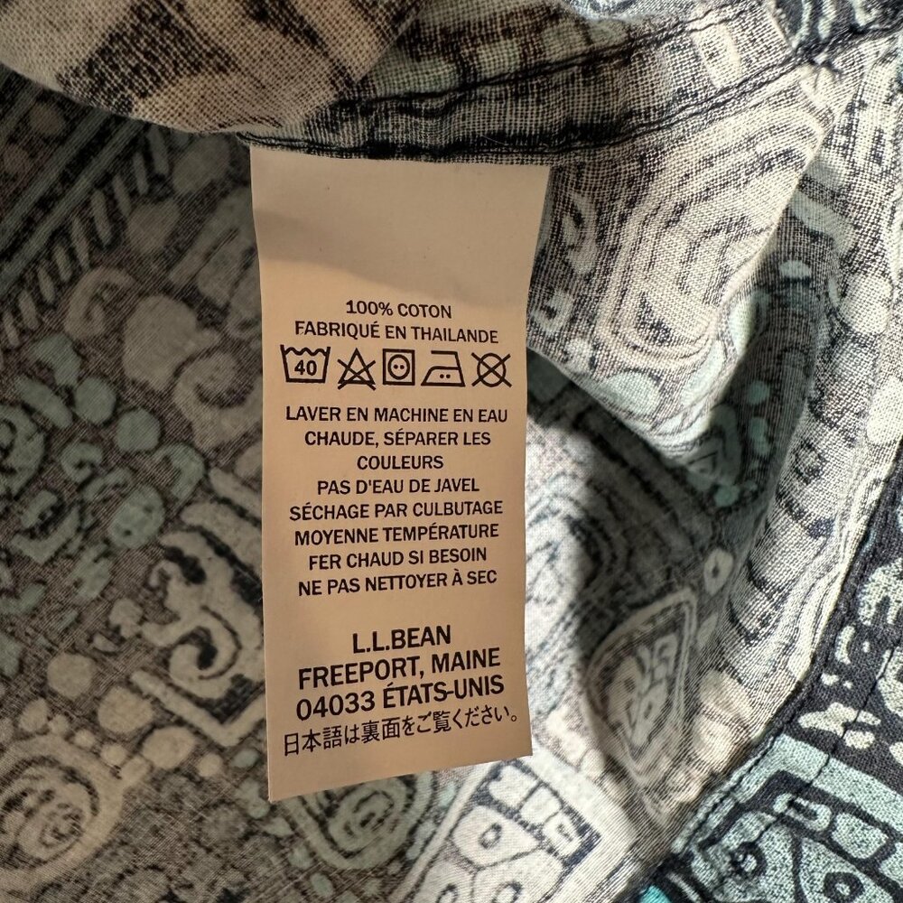 L.L. Bean Shirt Men Size XL Classic Fit Short Sleeve 100% Cotton Single Pocket - Picture 7 of 10
